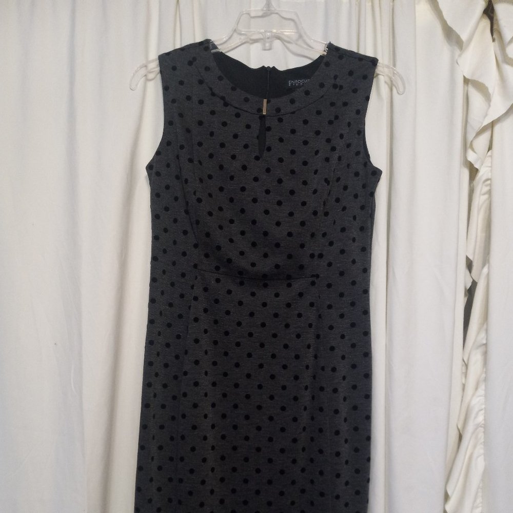 POLKA-DOT BUSINESS CASUAL DRESS